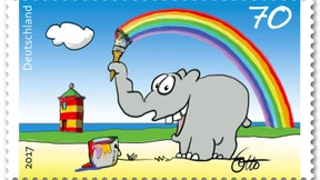 Ottifant als Briefmarke