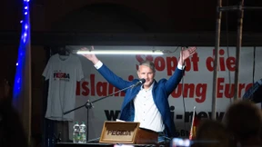 Protest gegen Höcke-Auftritt in Dresden