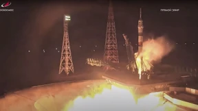 Sojus-Kapsel dockt an ISS an