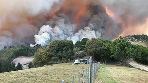 Tausende Südafrikaner fliehen vor Feuersbrunst