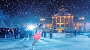 „Wiesbaden on Ice“ im Schneegestöber