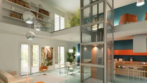 Wenn der Wäschekorb im Eigenheim Aufzug fährt