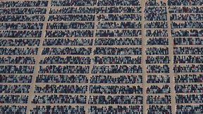 Parkplatz der Rückkaufautos