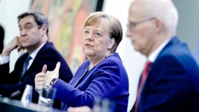 Merkel, Söder und Tschentscher stehen Rede und Antwort