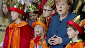 Sternsinger bei Bundeskanzlerin