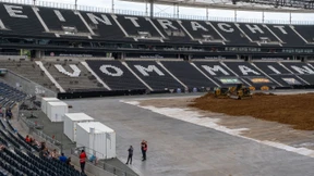 In den Farben der Eintracht dekoriert