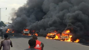 Tote nach Riesenunfall in Nigeria