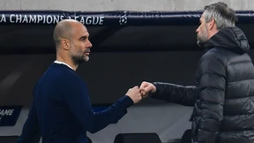 Ein Fläschchen Wein mit Pep Guardiola