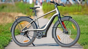 Eine Harley mit Tretkurbel