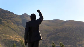 Am Set mit Nelson Mandela