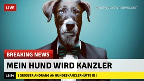 Mein Hund wird Kanzler!