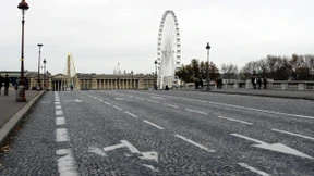 Die Stille in den Straßen der Stadt