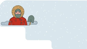 Rausgraben nach Sturmtagen 