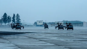 Helikopter über dem Ostfeld