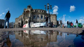 Flüchtlingslager wird abgebaut