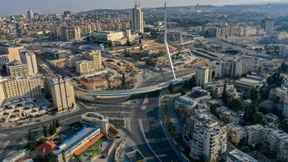 Verwaiste Straßen in Jerusalem