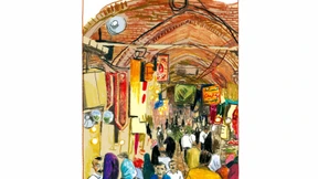 Im Sammeltaxi durchTeheran