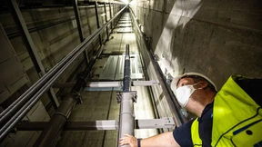 Ein Aufzug, der springen kann