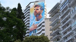 69 Meter großes Portrait für Lionel Messi