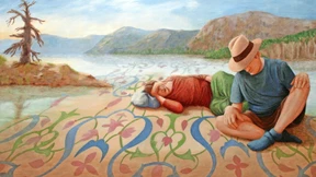 Wasserspiegel bis zum Teppich