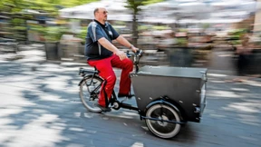 Mit dem Lastenfahrrad zum Kunden