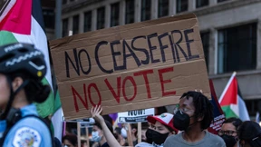 Demonstranten fordern Waffenembargo gegen Israel