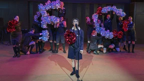 Das Leder zappelt in der Masche