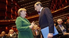 Draghi bei Merkel