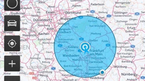 Ein virtueller Zaun rund um den Mercedes-Benz