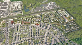 Neues Wohnviertel auf altem Gewerbegebiet