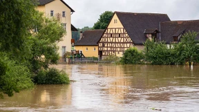 Starke Überschwemmungen an der Aisch