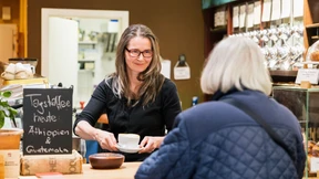 Ein Café zum Kaffeetrinken