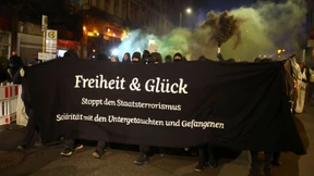 Linksextreme demonstrieren für Ex-RAF-Terrostin Klette