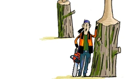 Harley Davidson als Holzskulptur