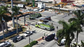 Neue Fußgängerbrücke in Miami eingestürzt