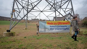 Anwohner protestieren gegen Starkstromtrasse