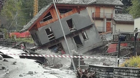 Hilferuf vom Dach in Norditalien