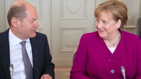 Merkel und Scholz demonstrieren guten Willen der Groko