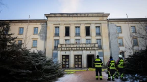 Großbrand auf historischem Areal mit Goebbels-Villa