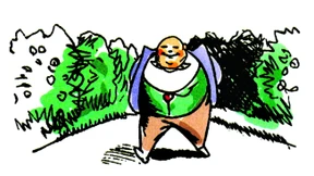 Sogar noch breitbeiniger als Donald Trump