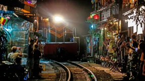 Bitte lächeln, wenn der Zug kommt