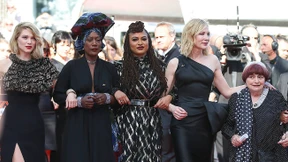 Aufmarsch der Frauen in Cannes