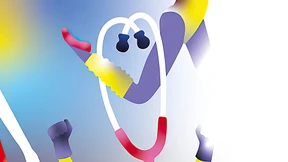 Er nimmt die Beine in die Hand