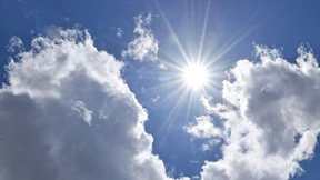 Sonne und Wolken über Hessen