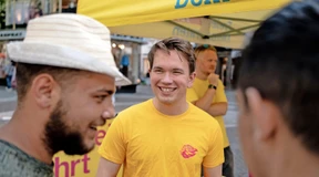 Von der Schule zum Wahlkampftermin