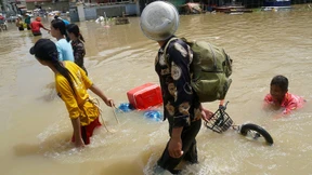 Schwere Regenfälle in Kambodscha