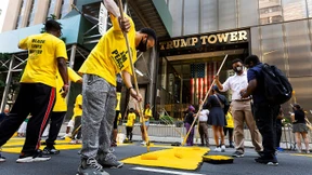 New York malt „Black Lives Matter“-Schriftzug vor Trump-Tower