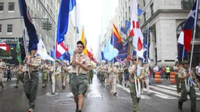 Boy Scouts suchen nach dem Pfad
