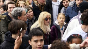 Greta Thunberg bei Demonstration in Lausanne