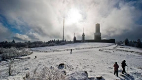Schnee bis ins hessische Flachland